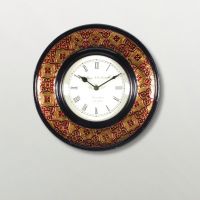 Kraftorium Traditional Rajasthani Wall Clock With Meena Work