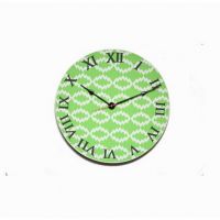 Palettino Ikat Clock Green