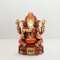 Pure Divine Ganesha Red Golden