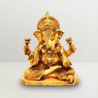 Pure Divine Ganesha With Twisted Trunk