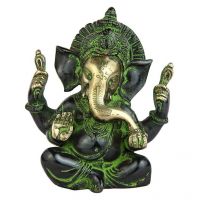Pure Divine Lord Ganesha Golden And Black