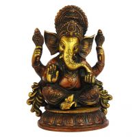 Pure Divine Red Lord Ganesha