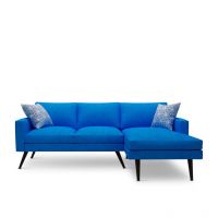 Rainforest Italy Dane L Shape Sofa Blue