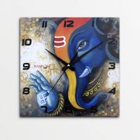 Random Ganesha Wall Clock