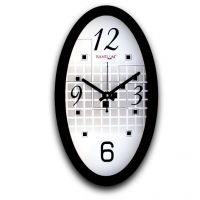 Random Oval Metrix Wall Clock