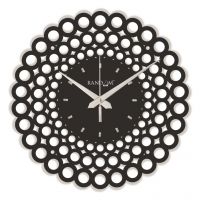Random Web World Series Circle Black Wall Clock
