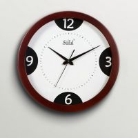 Safal Quartz Nice Wooden Brown Wall Clock