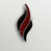 Safal Quartz Pendant Love Wall Clock Black And Red