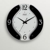 Safal Quartz Perfect Shape Wall Clock Black And White