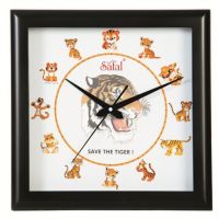 Safal Quartz Save The Tiger Wall Clock