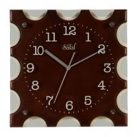 Safal Quartz Wall Clock Brown