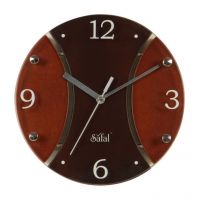 Safal Quartz Wall Clock Brown & Red