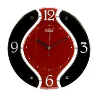 Safal Quartz Wall Clock Red & Black