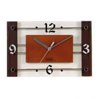 Safal Quartz Wall Clock White & Brown