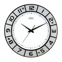 Safal Quartz Wall Clock White & Silver