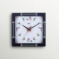 Safal Quartz Warli Art Black Wall Clock