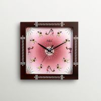 Safal Quartz Warli Art Brown Wall Clock