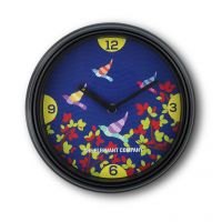 The Elephant Company Gond Art Birds Wall Clock