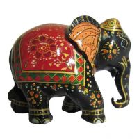 eCraftIndia Royal Red Painted Elephant Statue