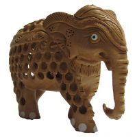 eCraftIndia Wooden Mother Elephant