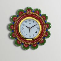 eCraftindia Papiermache Sublime Round Wall Clock