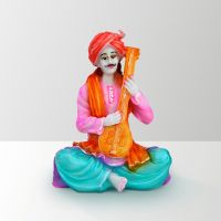 eCraftindia Rajasthani Musician Statue Playing Sitar