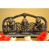 AG Laxmi Ganesha With Saraswati Idol
