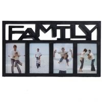 Aashi Gifts Black 4 Family Picture Collage Photo Frame