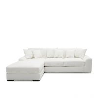Afydecor Cooley L Shape Sofa White
