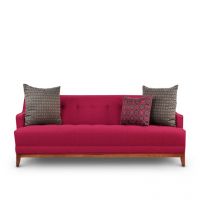 Afydecor Drea Three Seater Sofa Pink