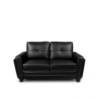 Afydecor Dunwoody Two Seater Sofa Black