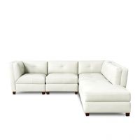 Afydecor Exheter L Shape Sofa White