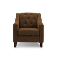Afydecor Halpert Single Seater Sofa Brown