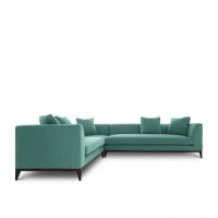 Afydecor Portland L Shape Sofa Blue
