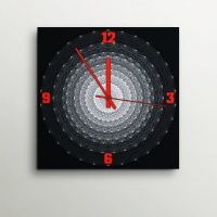 ArtEdge Elegant Black Background Wall Clock
