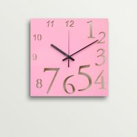 ArtEdge Pink Numeric Laser Cutwork Wall Clock