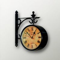 Carnations Classic 2 Sided Station Clock
