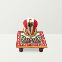 Chitra Handicraft Marble Chowki And Ganesh