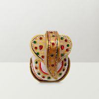 Chitra Handicraft Marble Ganesha Golden