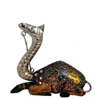 Craftghar Handcrafted Decorated Camel In Wood And Metal