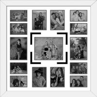 Elegant Arts And Frames 15 Pocket Collage Photo Frame White