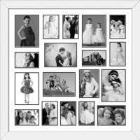 Elegant Arts And Frames 18 Pocket Collage Photo Frame White