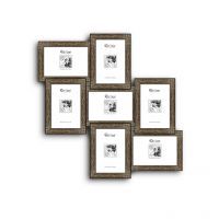 Elegant Arts And Frames 7 In 1 Photo Frame Brown