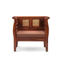 Elmwood Trisha Single Seater Sofa Walnut