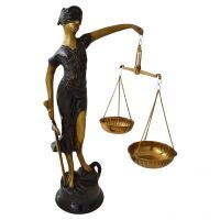 Ethnic Brass Decorative Goddess of Justice