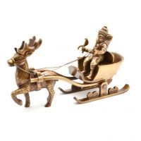 Ethnic Brass Santa As Ganesha Showpiece