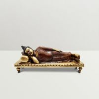 Ethnic Brass Sleeping Buddha