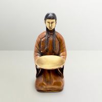 Ethnic Brass Traditional Japanese Lady Figurine