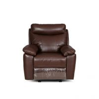 HomeTown Lancaster Single Seater Sofa Dark Brown