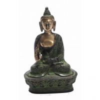 Pure Divine Black & Green Debating Buddha